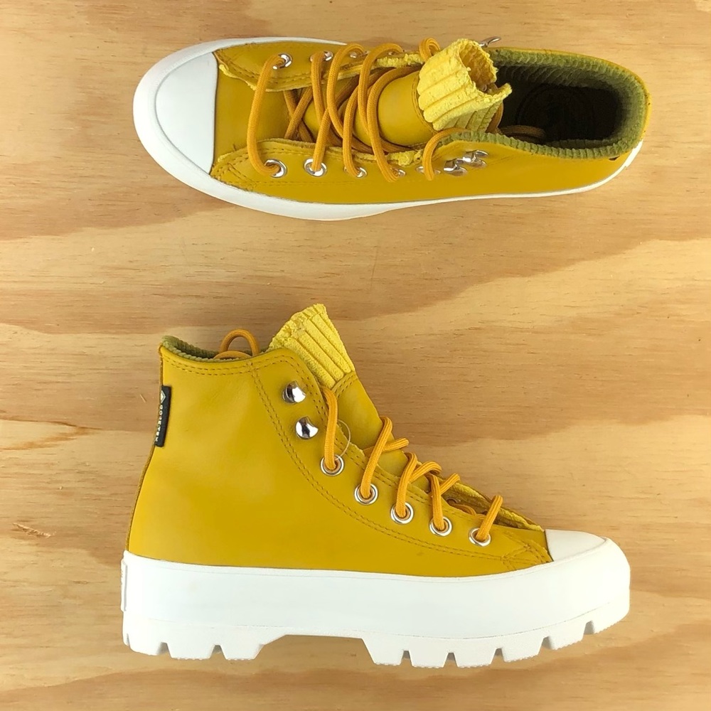 Converse Chuck Taylor All Star Lugged Platform Yellow Womens Size 5.5